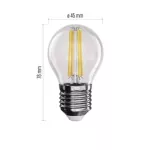 Żarówka LED Filament Mini Globe / E27 / 3,4 W (40 W) / 470 lm / ciepła biel