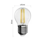 Żarówka LED Filament Mini Globe / E27 / 3,4 W (40 W) / 470 lm / neutralna biel