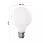 Żarówka LED Filament Globe / E27 / 7,8 W (75 W) / 1 055 lm / ciepła biel