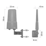 Antena uniwersalna VILLAGE FLIPP–V200, DVB-T2, DAB, filtr LTE/4G/5G