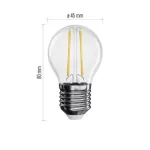 Żarówka LED Filament Mini Globe / E27 / 1,8 W (25 W) / 250 lm / ciepła biel