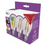 Żarówka LED Filament A60 / E27 / 3,8 W (60 W) / 806 lm / ciepła biel 3PK