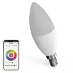 GoSmart Żarówka LED świeczka / E14 / 4,8 W (40 W) / 470 lm / RGB / ściemnialna / Zigbee