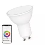 GoSmart Żarówka LED MR16 / GU10 / 4,8 W (35 W) / 400 lm / RGB / ściemnialna / Zigbee