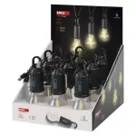 Żarówka LED 90 lm, ładowalna 9 szt display box