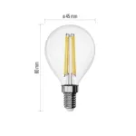 Żarówka LED Filament Mini Globe / E14 / 1,8 W (25 W) / 250 lm / 250 lm / neutralna biel