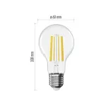 Żarówka LED Filament A60 / E27 / 10,5 W (100 W) / 1521 lm / 1521 lm / ciepła biel