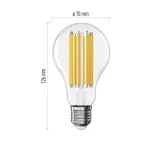 Żarówka LED Filament A70 / E27 / 18 W (150 W) / 2452 lm / 2452 lm / neutralna biel