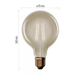 Żarówka LED Vintage G95 / E27 / 4,5 W (40 W) / 420 lm / 420 lm / ciepła biel