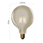 Żarówka LED Vintage G125 / E27 / 4,5 W (40 W) / 420 lm / 420 lm / ciepła biel