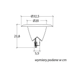 SU-MA głowica lampy Bianca 1083-101N