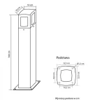 SU-MA lampa stojąca zewnętrzna Tales TL-1000