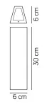 SU-MA kinkiet zewnętrzny LED Tin 2x(3W 400lm 4000K) biały IP54 M1401 W