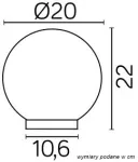 SU-MA lampa stojąca zewnętrzna Alekule G 200 Z