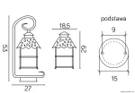 SU-MA lampa stojąca zewnętrzna Cadiz K 4011/1/Z