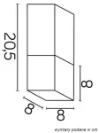 SU-MA plafon zewnętrzny Cube CB-S BL