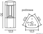 SU-MA lampa stojąca zewnętrzna FAN GL 11201