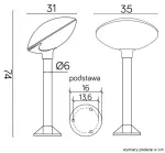 SU-MA lampa stojąca zewnętrzna Tao 3