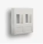 Adapter 45x45 2xRJ45,12, biały