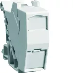 Moduł RJ45 E-DAT do montażu na szynie TH35, kat. 6A, IP20