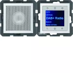 B.x Radio Touch DAB+, Bluetooth z głośnikiem biały mat