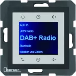 B.x Radio Touch DAB+, Bluetooth antracyt mat