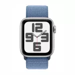 Apple Watch SE 2nd Gen GPS 40mm Silver Aluminium Case Winter Blue Sport Loop | Smartwatch |