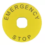 EMAS Tabliczka EMERGENCY, plastikowa, 90mm