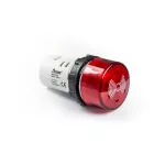 EMAS Buzzer, monoblok, 24V AC/DC, 85db, podświetlany, czerwony