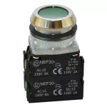 PROMET Przycisk NEF30-K2X2Y zielony