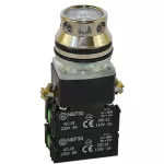 PROMET Przycisk NEF30-KL2X2Y/24V bezbarwny