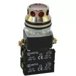 PROMET Przycisk NEF30-KL 2X2Y 130V czerwony