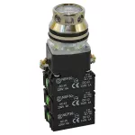 PROMET Przycisk NEF30-KL3X3Y/24V bezbarwny