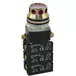 PROMET Przycisk NEF30-KL4X2Y/24V czerwony