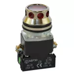 PROMET Przycisk NEF30-KLXY/12V czerwony