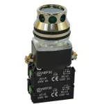 PROMET Przycisk NEF30-KLD 2X2Y/24V-230V zielony