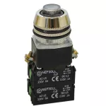 PROMET Przycisk NEF30-UWL2X2Y/24V bezbarwny