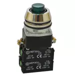 PROMET Przycisk NEF30-UWL2X2Y/24V zielony