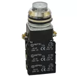 PROMET Przycisk NEF30-WL3X3Y/24V bezbarwny