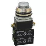 PROMET Przycisk NEF30-WLD 2X2Y/24V-230V biały