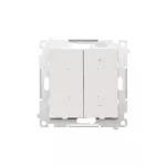 SIMON 55 GO WMDS-004xL1W-111 DIMMER – Ściemniacz do LED ściemnialnych, klawiszowy, 15-250 W, 230 V, sterowany smartfonem [WiFi], (moduł) ; Biały mat