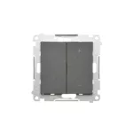 SIMON 55 GO WMDS-TESRGB1W-143 DIMMER RGB – Ściemniacz do pasków RGBW 12-24 V, 4 kanały, sterowany smartfonem [Wi-Fi] (moduł); Aluminium mat