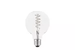 ŹRÓDŁO ŚWIATŁA LED, FILAMENT, SPIN, G95, E27, 4,0W, 265lm, 2200K, AC220-240V, 360°