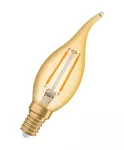 Lampa LED Vintage 1906 LED CLASSIC BA Filament szkło przezroczyste GOLD 12 non-dim 1.5W/824 E14 LEDVANCE