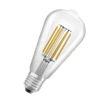 Lampa LED, klasyczny kształt bańki Edison 4W 830 230V szkło przezroczyste E27