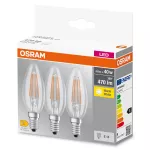 Lampa LED BASE Classic B40 4W/827 230V Filament szkło przezroczyste E14 FS3 OSRAM