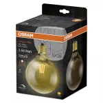 Lampa LED Vintage 1906 dim CL GLOBE125 Filament szkło przezroczyste GOLD 55 dim 7W 825 E27