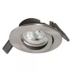 Oprawa LED SPOT RECESS TWISTLOCK GU10 Incl. Osram LED 4.3W GU10 Brushed Nickel