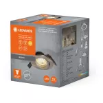 Oprawa LED SPOT RECESS TWISTLOCK GU10 Incl. Osram LED 4.3W GU10 Brushed Nickel