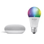 Lampa LED z głośnikiem GOOGLE NEST CH DACH CL A60 RGBW BT KIT